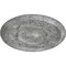 Ekena Millwork Tyrone Ceiling Medallion (Fits Canopies up to 6 3/4"), 16 1/8"OD x 3/4"P, Ultra Pure White Crackle CM16TYUWC - alternate 3